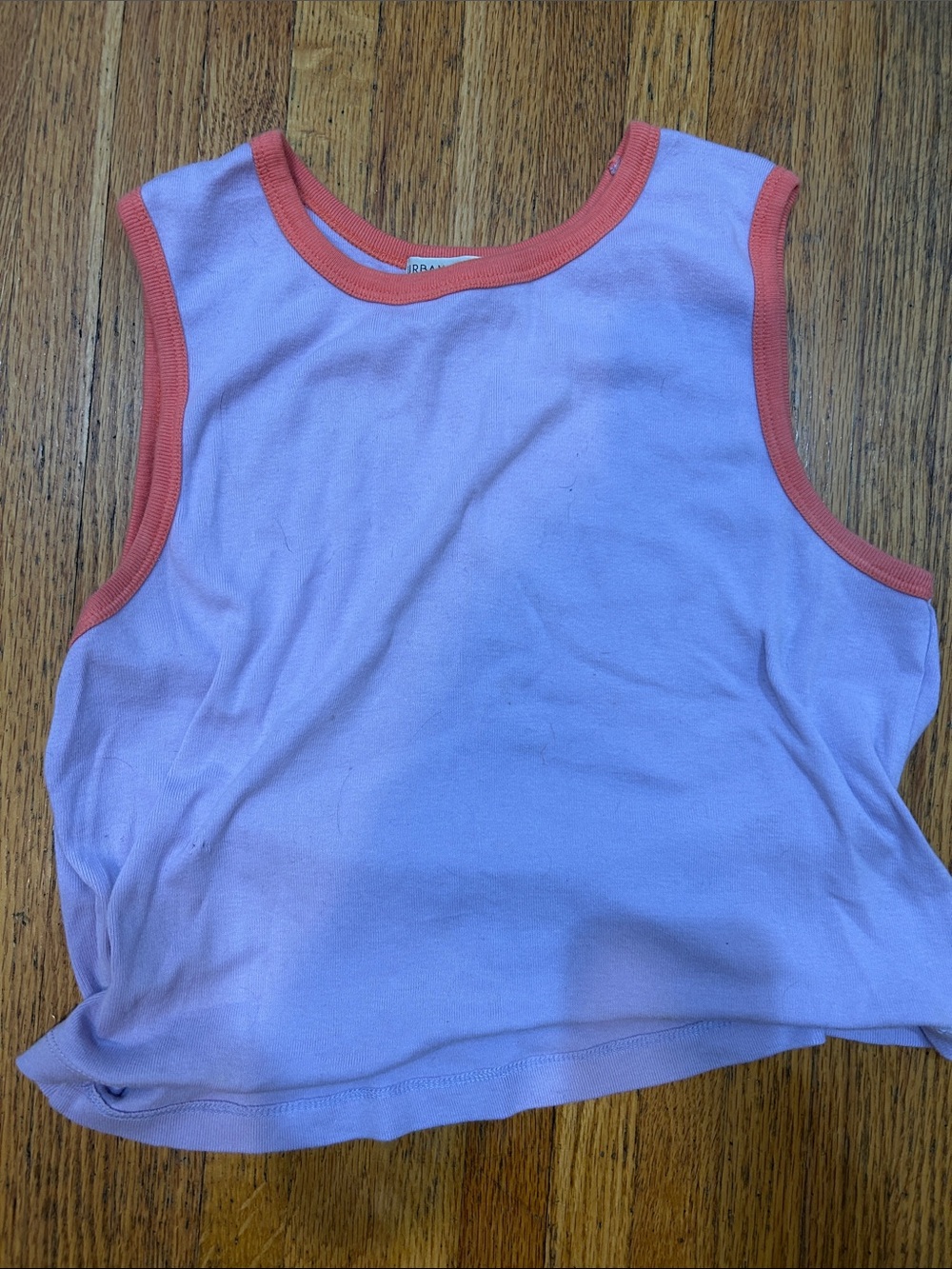 Urban Outfitters Lavender Tank with Coral Trim. Womens size large